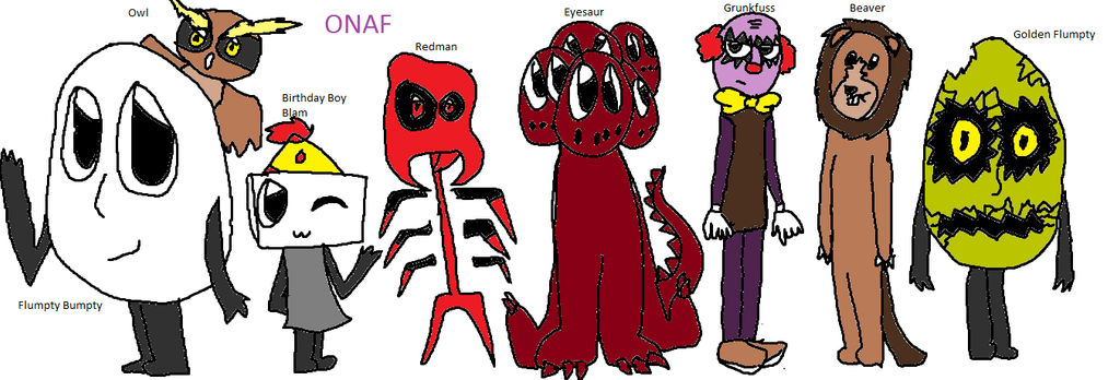 Onaf Roster The Onaf Crew by Fennekin123 on DeviantArt