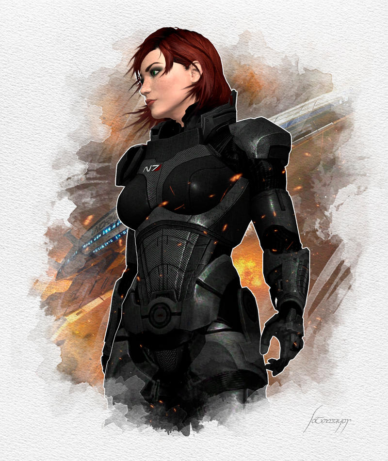 Commander Jane Shepard by FelixSotomayorArt on DeviantArt