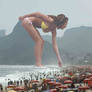Giant Farrah Abraham terrorizes Rio De Janeiro.