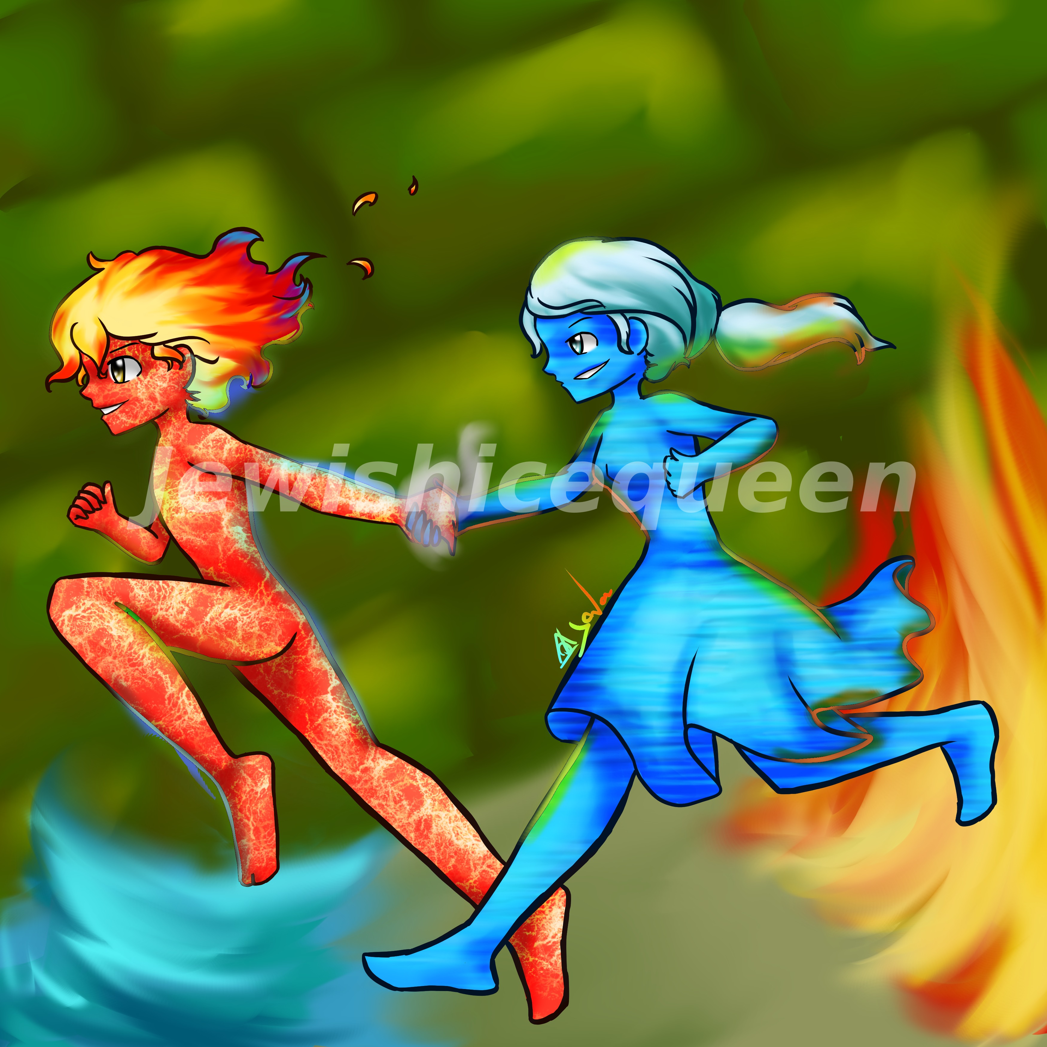 Fireboy and Watergirl by ayala7 on DeviantArt