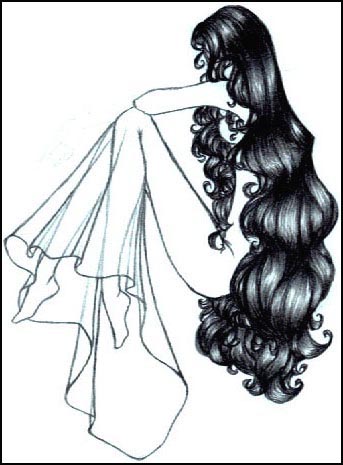 Girl with Long Hair by Oisa on DeviantArt