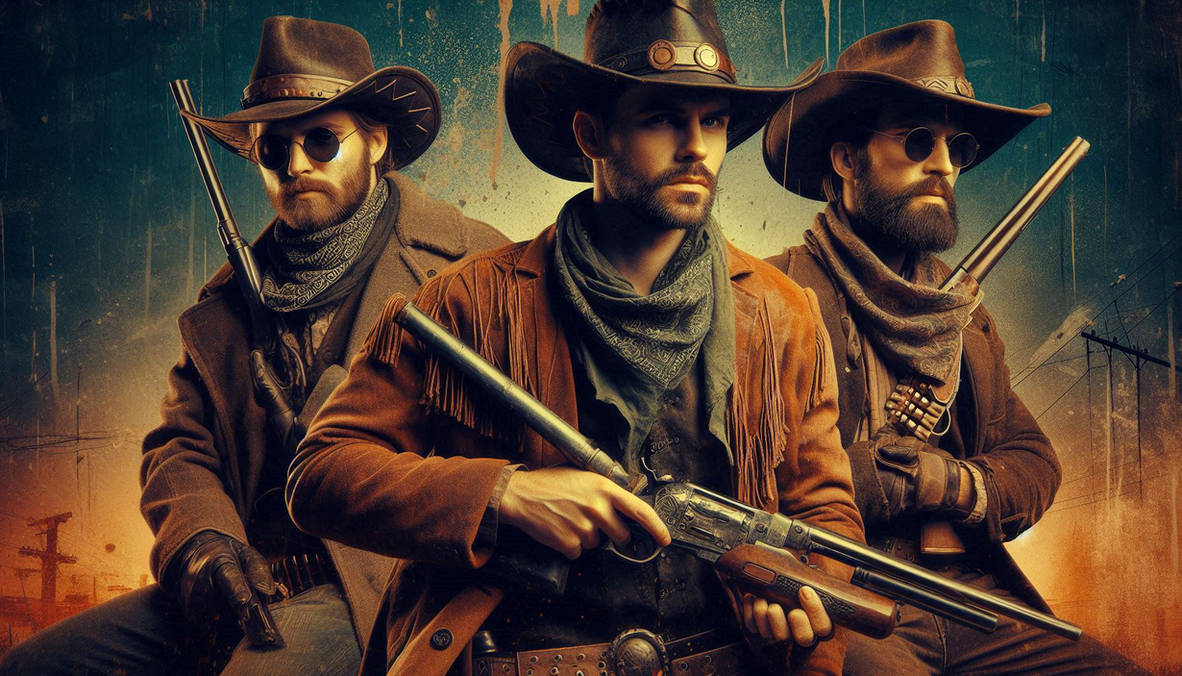 Cowboys in the style of Dieselpunk Art by muttleybear16 on DeviantArt
