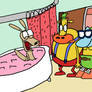 Heffer and Filburt drop by Rocko's house