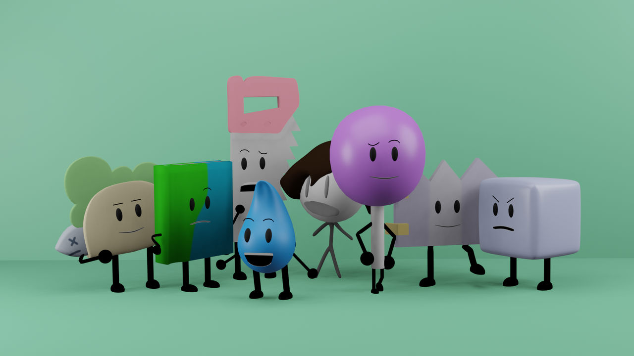 Bfdi Model Sheet BFDI/BFB 3D model pack - Bleh (GABOP) by ZacharytheRockoGuy on DeviantArt