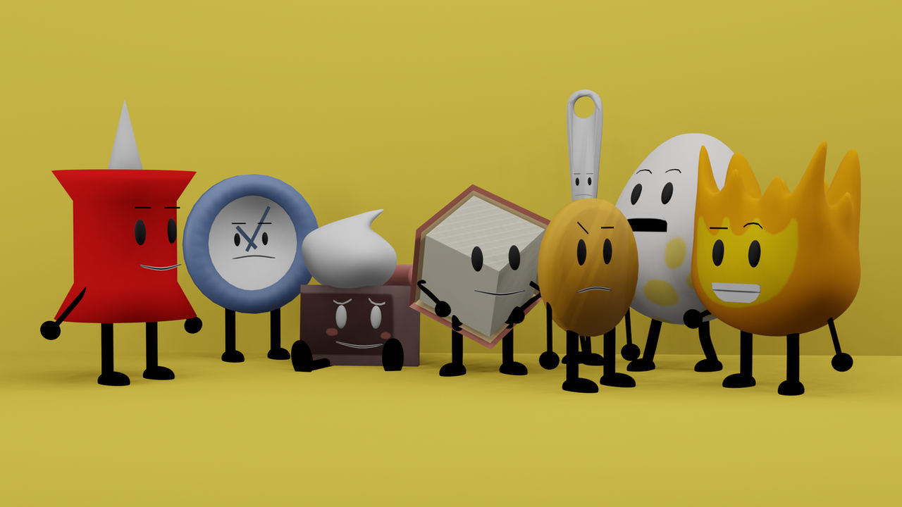 Smiling Bfb Model BFDI/BFB 3D model pack - The Losers! by ZacharytheRockoGuy on DeviantArt