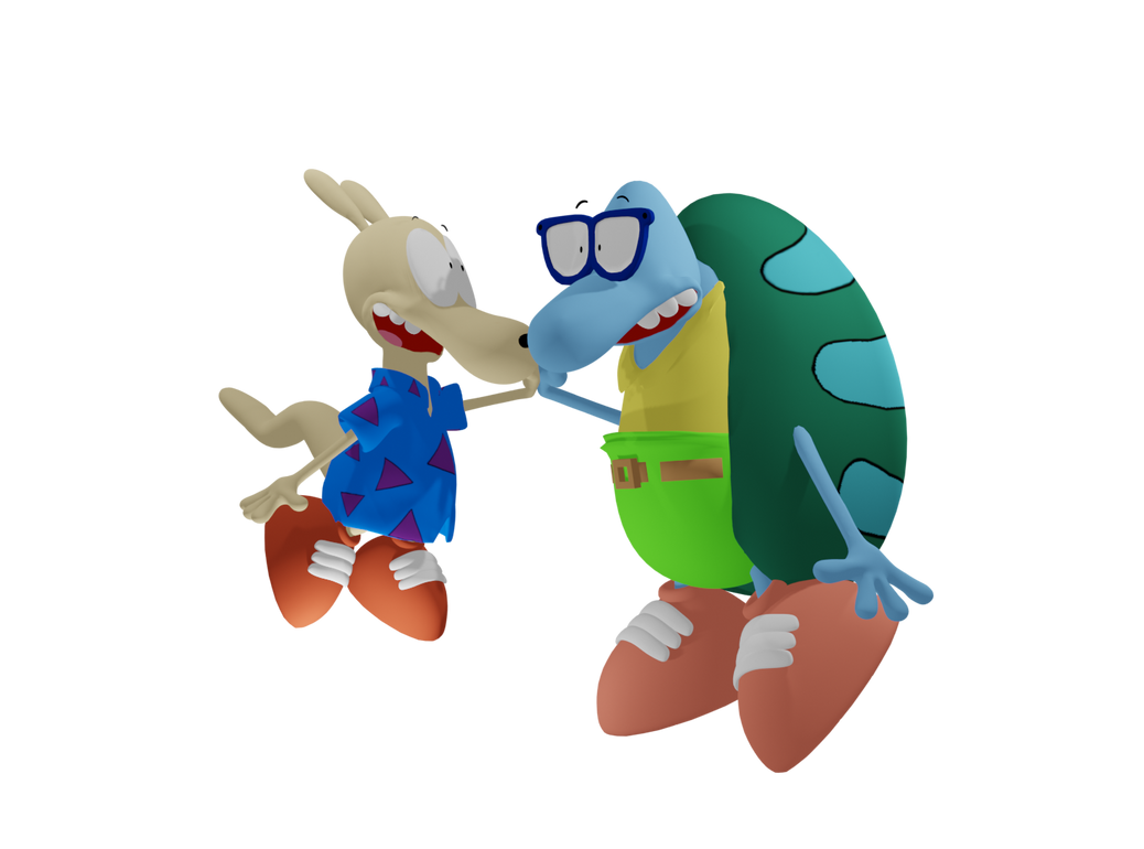 Rocko and Filburt do the high five (Blender) by ZacharyBandicoot on ...