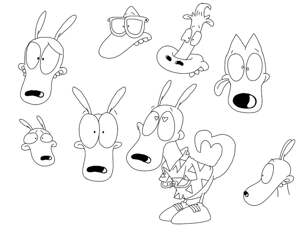 Some Rocko's Modern Life doodles i drew by ZacharytheRockoGuy on DeviantArt