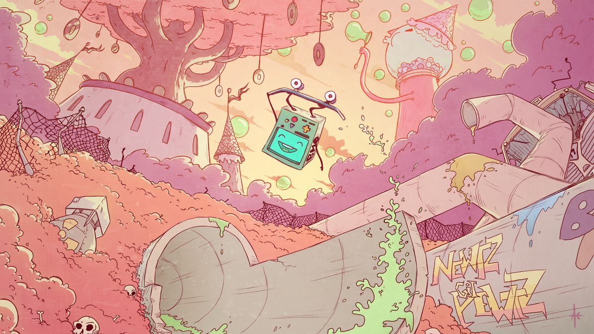 BMO's Big Adventure (Wallpaper) by Ghotire on DeviantArt