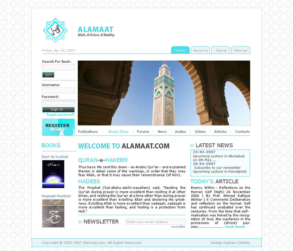 Alamaat Website by Kashanchishty on DeviantArt
