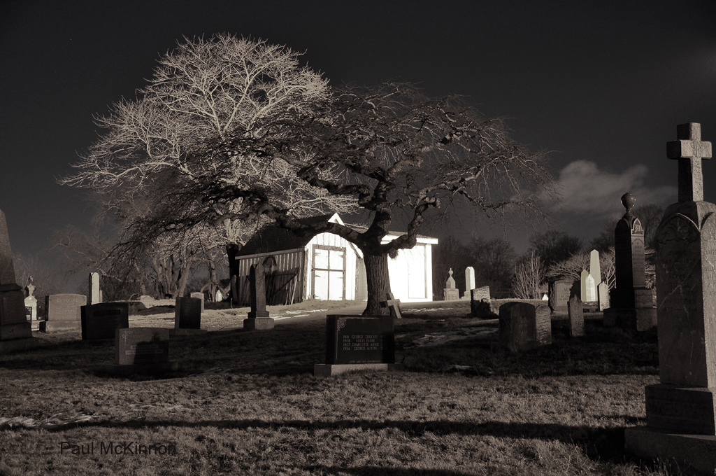 Night-time in the Cemetery