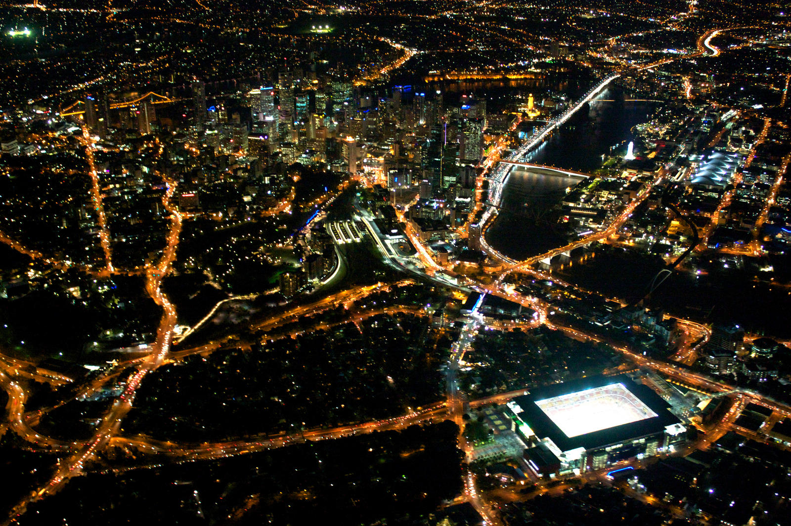 Brisbane from 2500ft