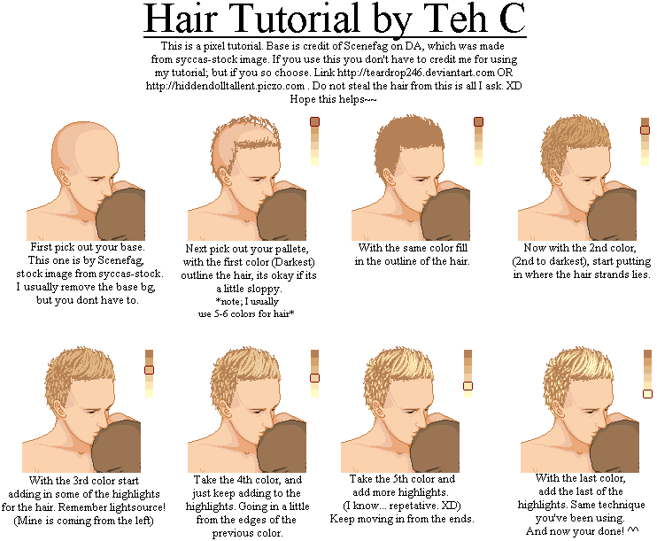 Pixel Hair Tutorial