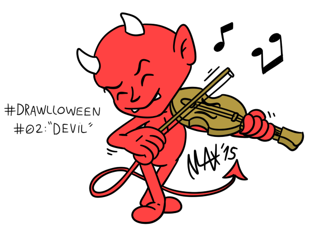 Drawlloween 01 - Devil