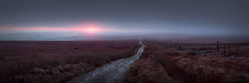 Barren moorland landscape