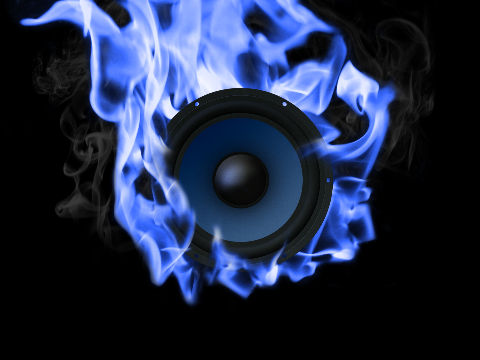 Blazing Woofer Wallpaper