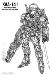 XAA-141 Special Assault Armor Concept Design