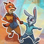 Zootopia-Nick and Judy