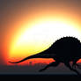 Silhouetted Spinosaurus