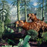 Sabre Toothed Tigers Hunting.