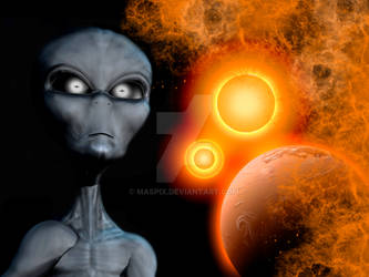 A Grey Alien From The Zeta Reticuli Star System.