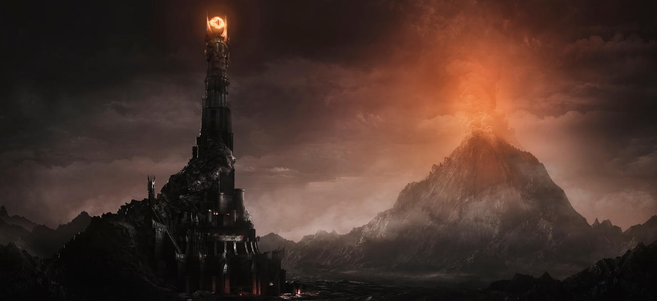 Barad Dur And Orodruin By MaximGaripov On DeviantArt barad-dur-and-orodruin-by-maximgaripov-on-deviantart