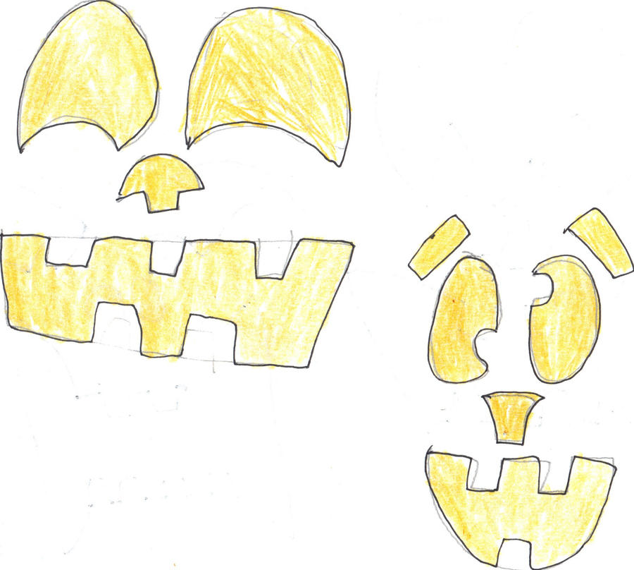 jack o lantern faces 3