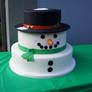 Snowman cake