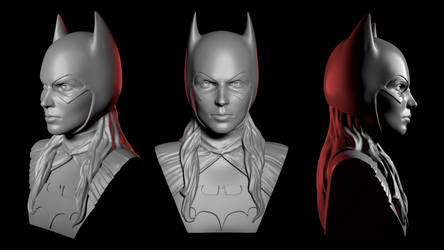 Printable Batgirl Bust