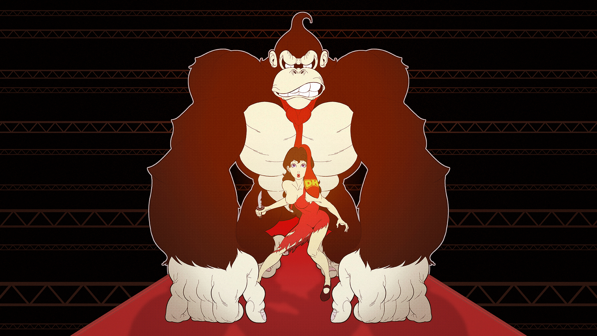 Donkey Kong and Pauline