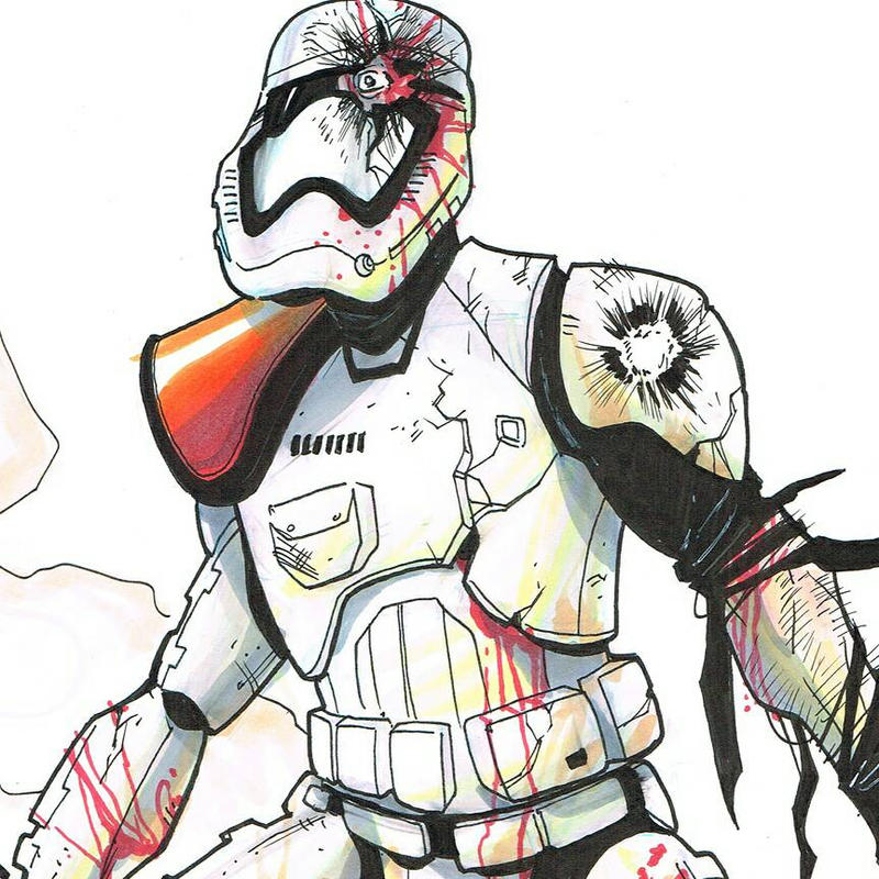 Battle torn Stormtrooper