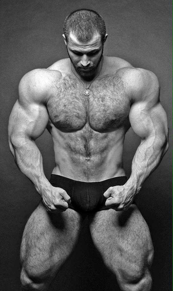 Big Brawny Bear in BW