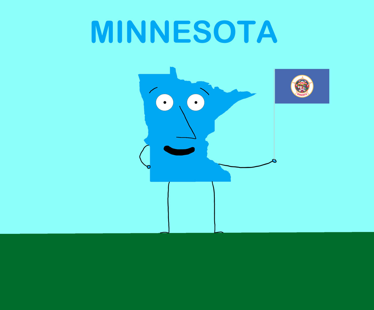 Minnesota and his flag by JamesCardin95 on DeviantArt