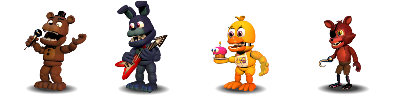 FNaF: Adventure Unwithered Animatronics by fnafrules111 on DeviantArt
