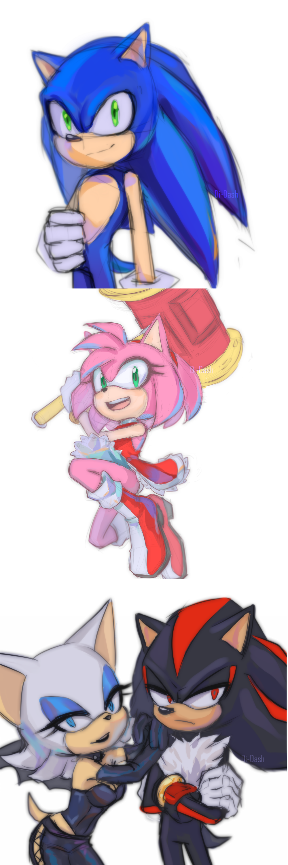 Di-Dash on Instagram: Sonamy 0_0 #sonic #sonicthehedgehog #amyrose #sonamy  #fanart #art #digital #drawing