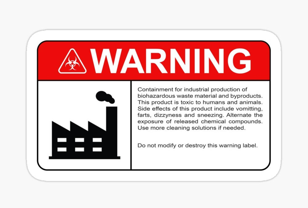 Warning Sticker by s0urceduty on DeviantArt