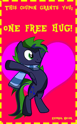 Free hug coupon! by Chromiapegasus on DeviantArt