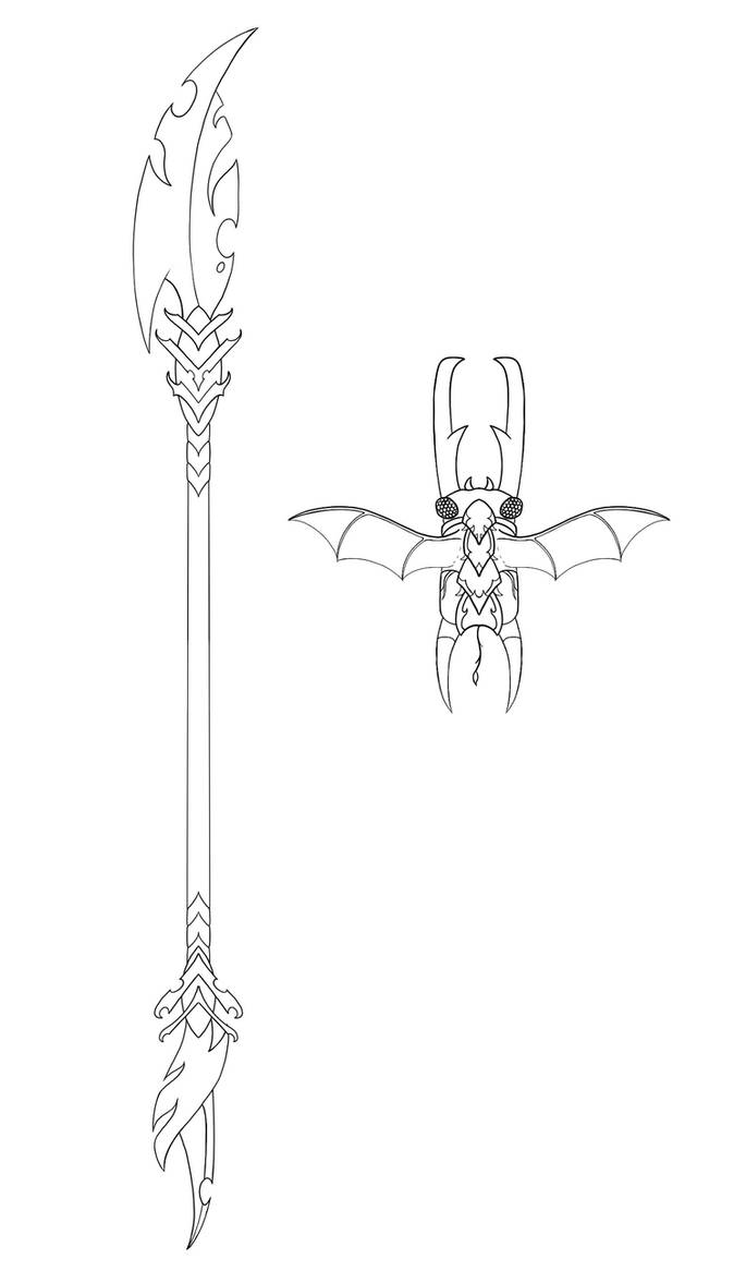 Metal Insect Glaive Concept art Insect Glaive by Dragoloup on DeviantArt