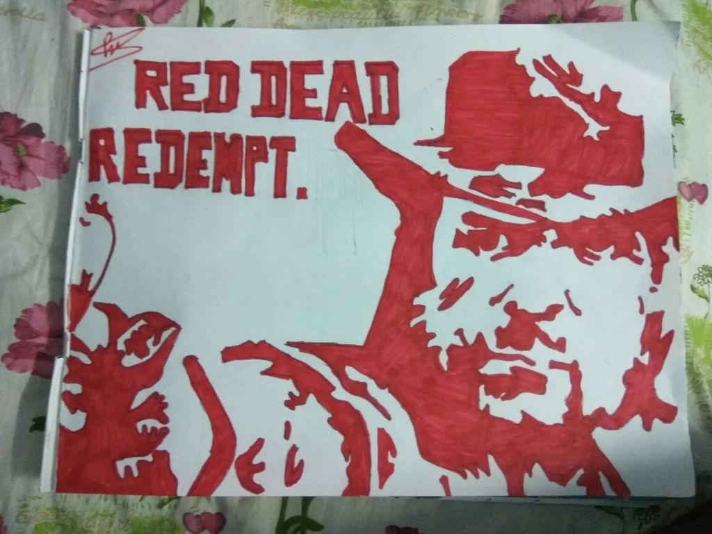 Red dead redemption sketch by pjboy24 on DeviantArt