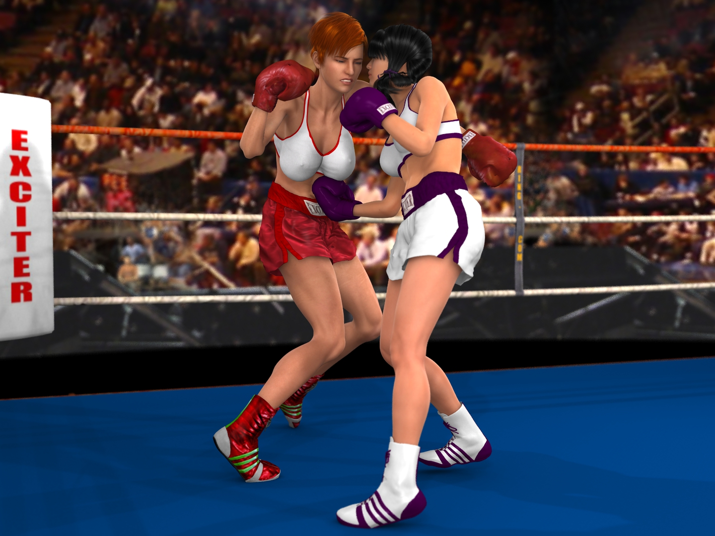 Kaoru Tanabe vs New comer boxer 1