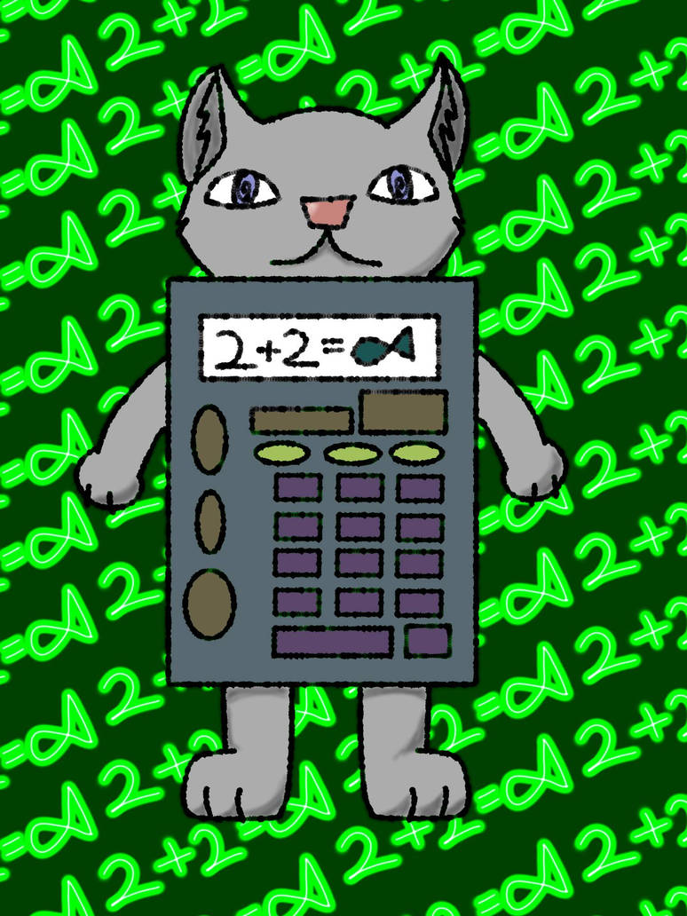 Cat Using Excel Cat calculator by Dhdsthv on DeviantArt