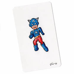 Captain America Sketchcard Mini Color