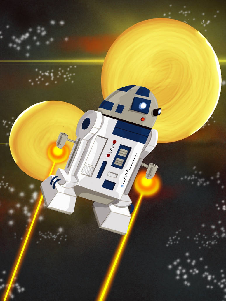 Yellow R2 D2 R2-D2 by idvceroy on DeviantArt