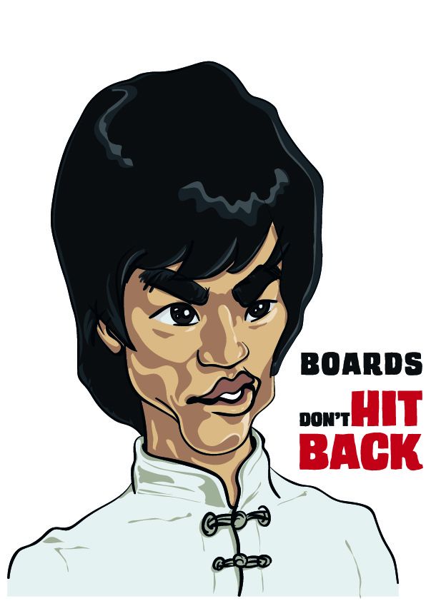 Bruce Lee - Boards don't Hit Back