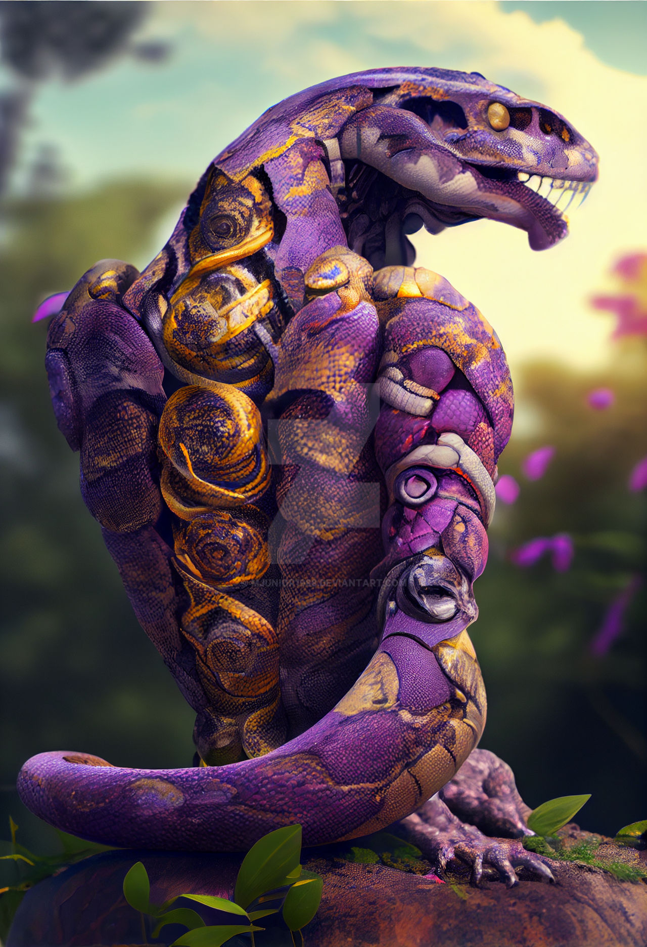 Amethystine Python Cyborg by Mjunior1988 on DeviantArt