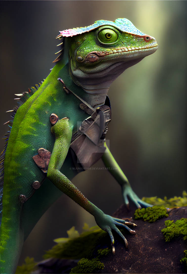 Anole Lizard Cyborg by Mjunior1988 on DeviantArt