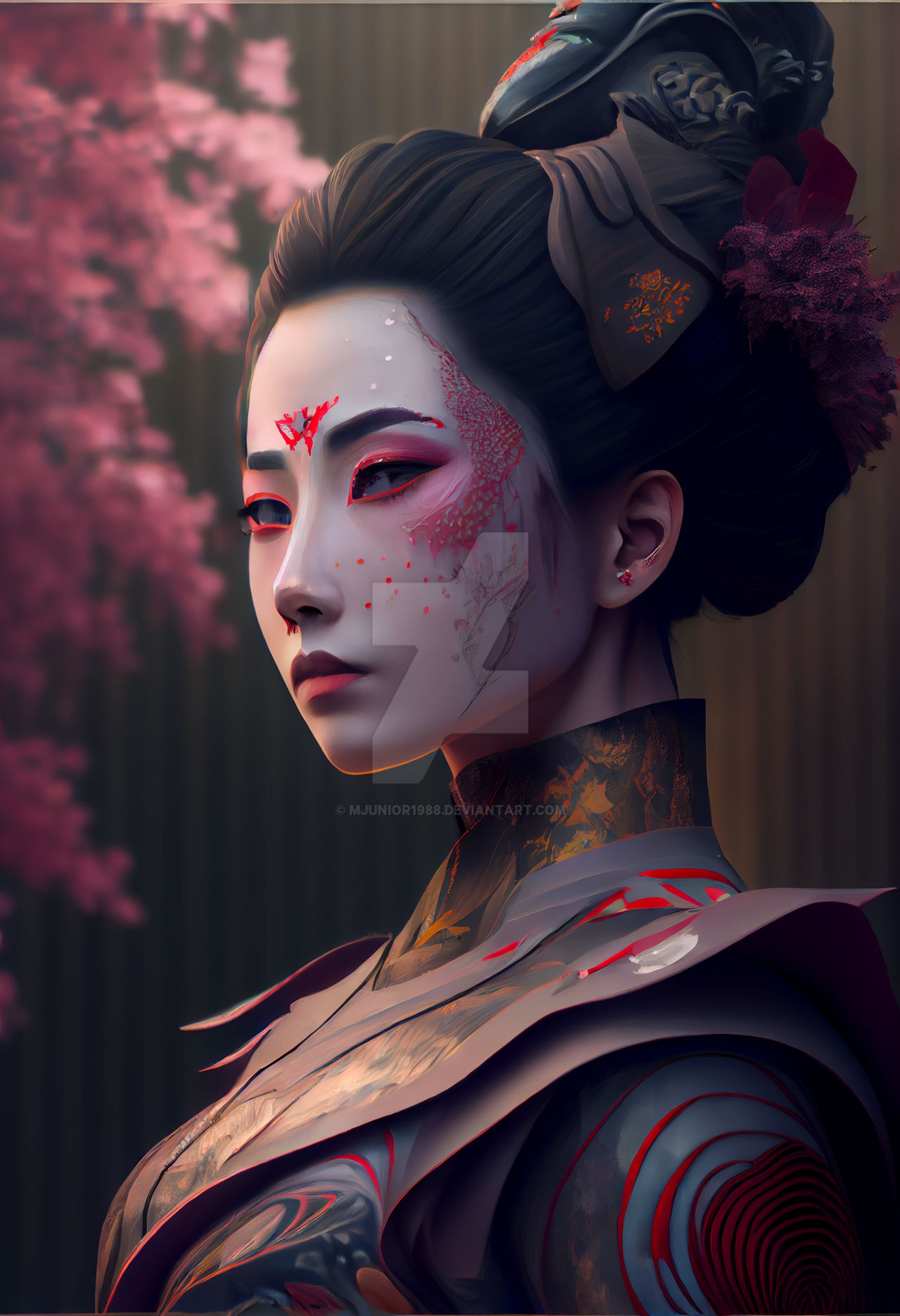 Geisha by Mjunior1988 on DeviantArt