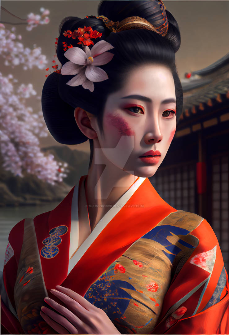 Geisha x Cyborg by Mjunior1988 on DeviantArt