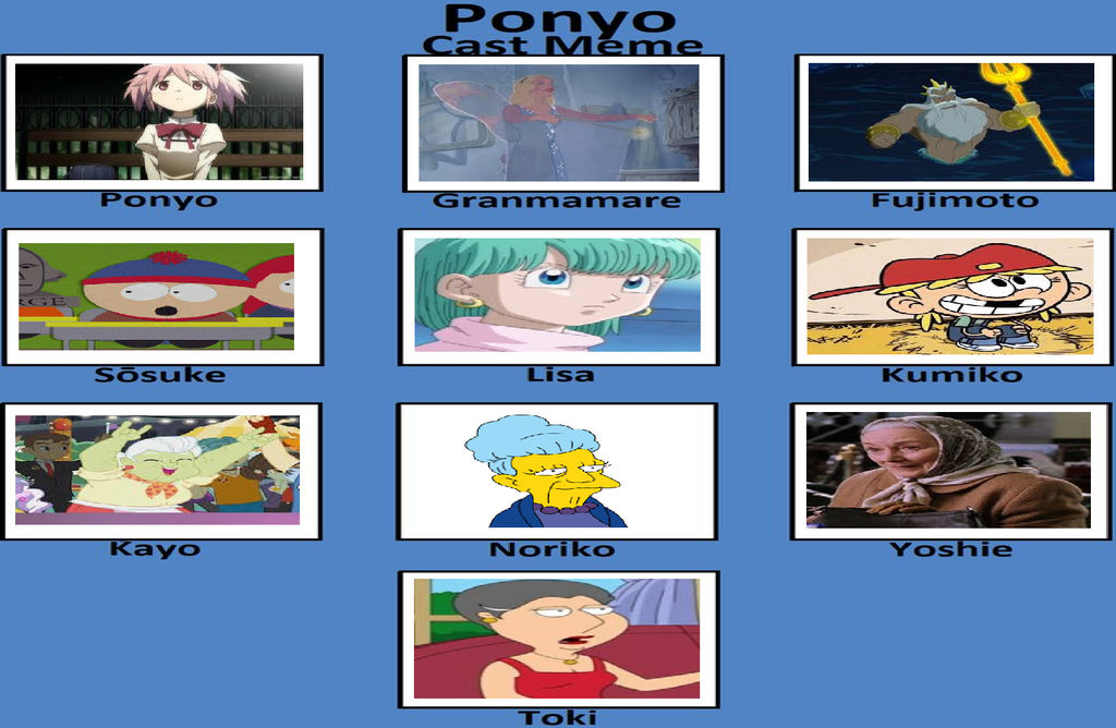 My Ponyo Cast Meme By NicholasVinhChauLe On DeviantArt, 48 OFF