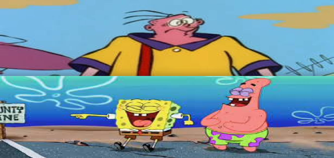 Spongebob And Patrick Laugh At Eddy's Head Meme by gxfan537 on DeviantArt