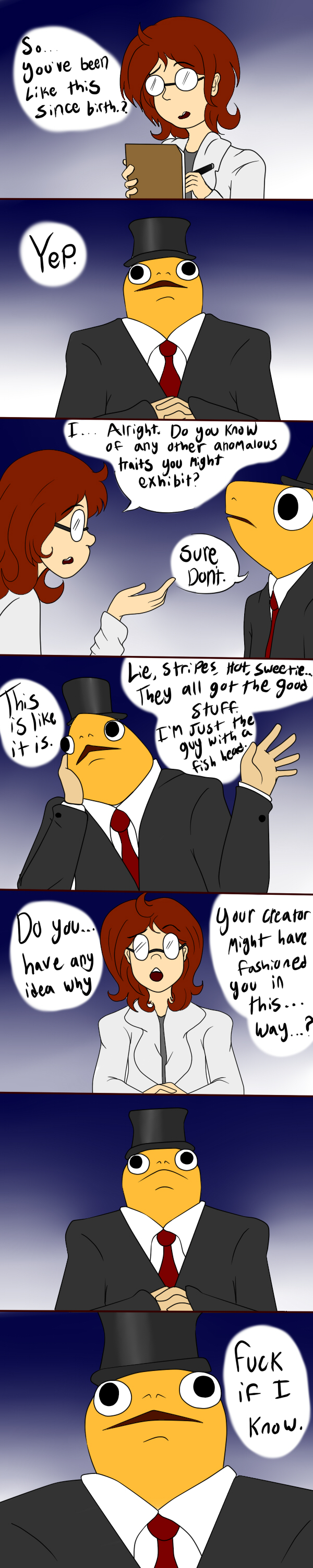 Mr. Fish Comic by LadyTemmeg on DeviantArt